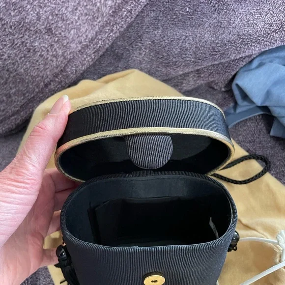 Sergio Rossi black shoulder bag with tassels - Picture 1 of 3